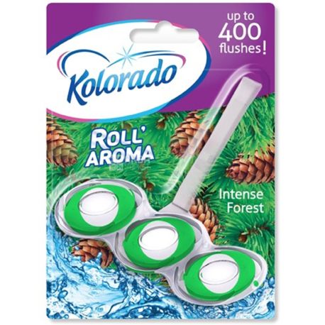 Kolorado, Roll Aroma Intense Forest, 1 шт., Блок для унитаза, Свежесть леса