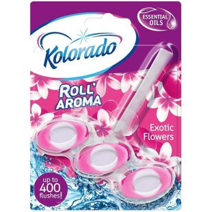 Kolorado, Roll Aroma Exotic Flowers, 1 шт., Блок для унітазу, Екзотичні квіти