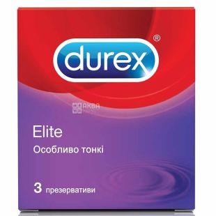 Dureх, Elite, 3 шт., Презервативи ультратонкі