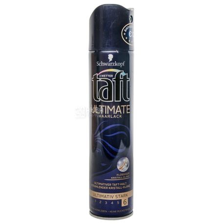 Taft Ultimate 3 погоди, 250 мл, Лак для волосся, фіксація 6