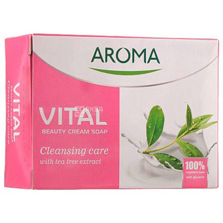 Aroma Vital Cleansing, 100 г, Крем-мило з екстрактом чайного дерева
