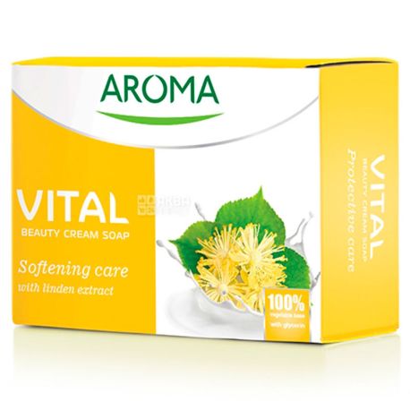 Aroma Vital Softening, 100 г, Крем-мыло с экстрактом липы