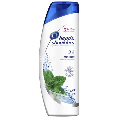 Head&Shoulders, 600 мл, Шампунь и бальзам-ополаскиватель против перхоти, Ментол