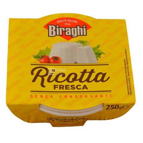 Biraghi Ricotta Fresca, Сир, 250 г