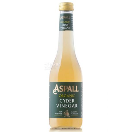 Оцет сидровий органічний, 0,35 л, ТМ Aspall