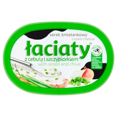 Laciaty Крем сыр сливочный, с луком, 135 г