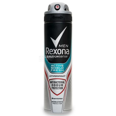 Rexona Мен, 150 мл, Дезодорант-антиперспирант, Антибактериальная свежесть, Спрей