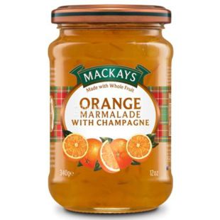 Mackays, 340 г, Конфітюр апельсин з шампанським
