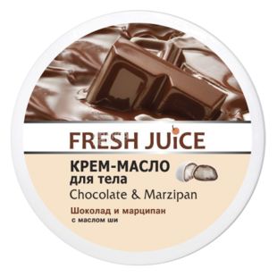 Fresh Juice, 225 мл, Крем-масло для тела с маслом Ши, Шоколад, марципан