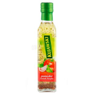 Kujawski, Масло рапсовое, чеснок-помидор-базилик, 250 мл