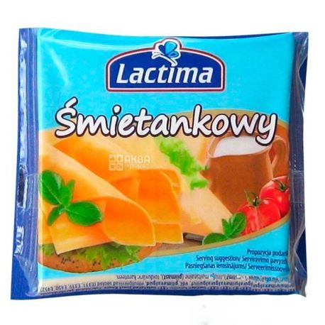 Lactima, Сыр тостовый, сметанковый, 130 г