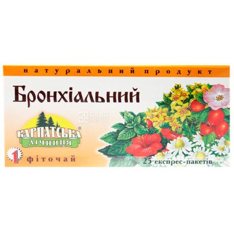 Карпатская лечебница, Бронхиальный, 25 пак., Фиточай
