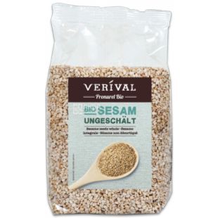 Verival, Кунжут неочищенный органический, 250 г