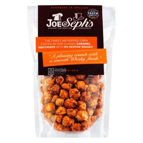Joe & Seph's Popcorn c whiskey macchiato, 32 g