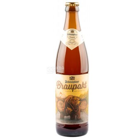 Пиво пшеничне Braupakt, 0,5 л, ТМ Weihenstephaner