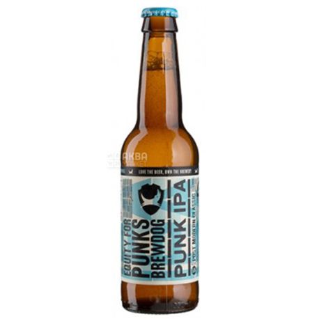 Пиво светлое Punk IPA, 0,33, ТМ BrewDog