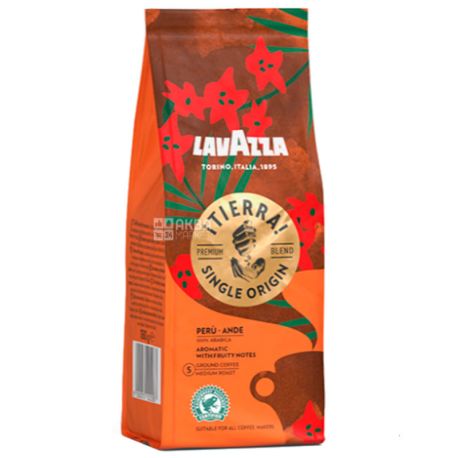 Lavazza Tierra Peru Ande, Кофе молотый, 180 г