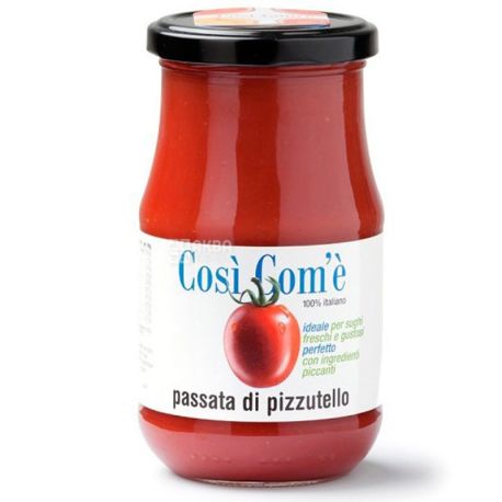 Passat (tomato puree) from Pitsutello tomatoes, 350 g, TM Cosi Com'e