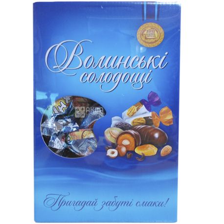 Волинські Солодощі, Інжир з волоським горіхом в шоколаді, цукерки, 500 г