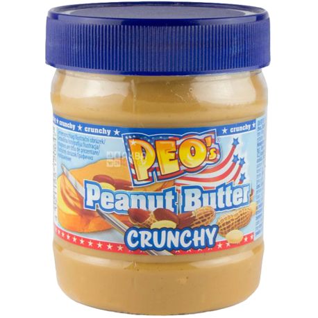 PEO’s Peanut Butter Crunchy, Арахисовая паста, 340 г