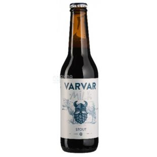 Varvar Milk Stout, 0,33 л, Варвар, Пиво темное нефильтрованное, стекло