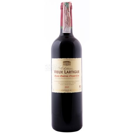 Красное сухое вино, St. Emilion Grand Cru AOC, 2013, 750 ml, TM Chateau Vieux Lartigue
