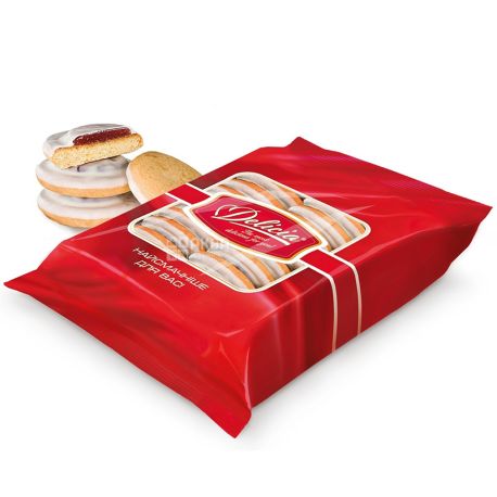 Печенье сдобное Сбивное в молочной глазури, 300 г, ТМ Delicia