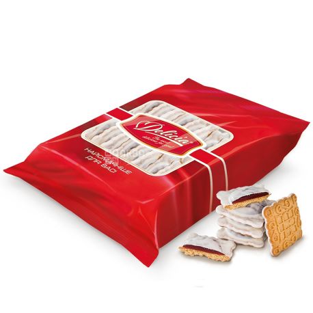 Печиво Маргаритка в молочній глазурі, 400 г, ТМ Delicia