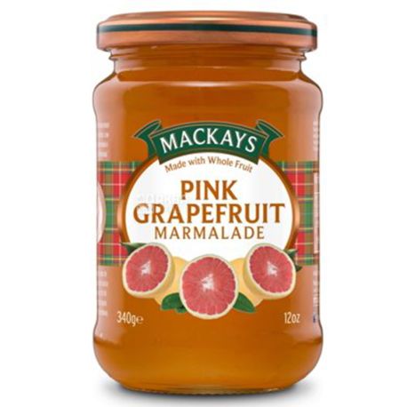 Конфітюр Рожевий грейпфрут, 340 г, ТМ Mackays