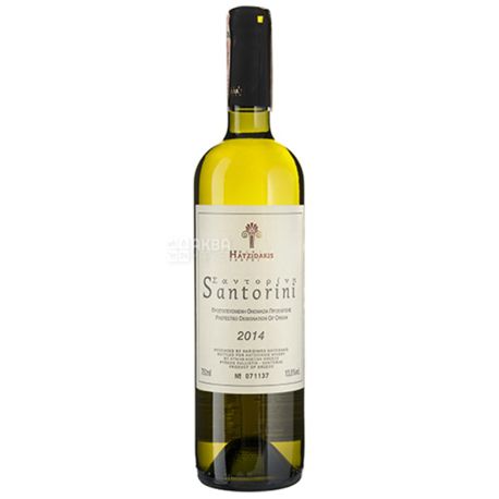 Hatzidakis Winery, Santorini, Біле сухе вино, 0,75 л