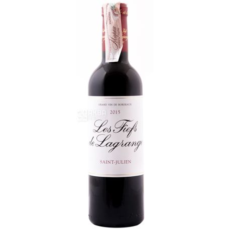 Les Fiefs De Lagrange, 2015, Вино червоне сухе, 0,375 л