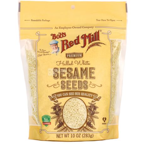 Bob's Red Mill, Кунжут білий очищений, 280 г