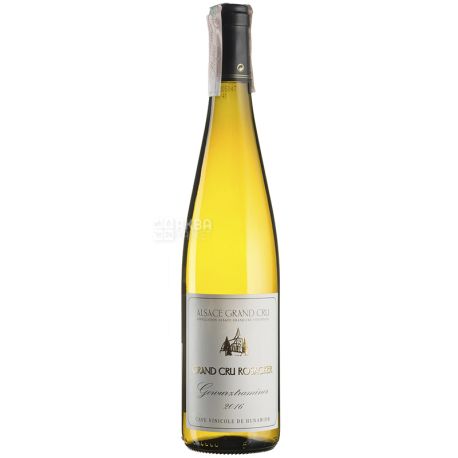 Hunawihr, Вино белое полусладкое, Gewurztraminer Rosacker 2016, 0,75 л