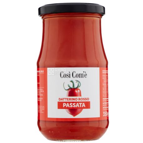 Cosi Com'e, Пассата (томатное пюре) из томатов Черри Даттерино, 350 г