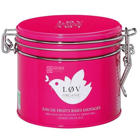LoV Organic, Wild Berry, 100 г, Чай Лов Органик, Дикая ягода, Фруктовый органический, ж/б