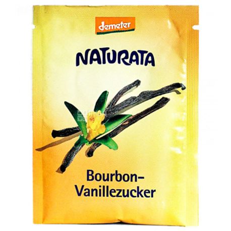 Naturata Bourbon Vanillezucker, 8 г, Сахар ванильный