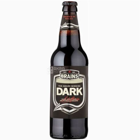 Brains Dark, 0,5 л, Брейнс, Пиво темное, стекло
