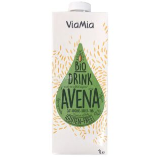 ViaMia, Bio Drink Avena, 1 л, ВиаМиа, Напиток овсяный органический, без сахара и глютена