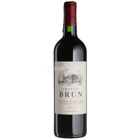 Chateau Brun, 2013, Вино красное сухое, 0,75 л