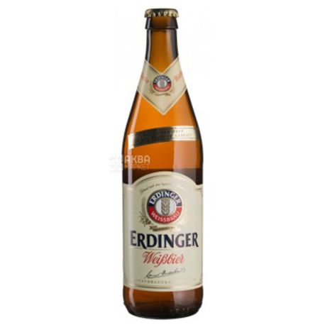 Erdinger Weissbier, Пиво свiтле нефiльтроване, 0,5 л