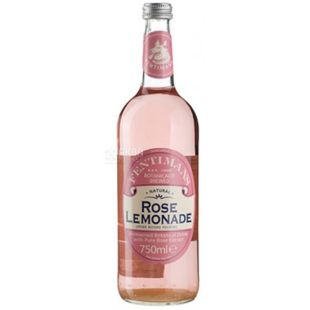 Fentimans Rose Lemonade, 0,75 л, Напій газований Лимонад Квітковий з екстрактом троянди Фентіманс, скло
