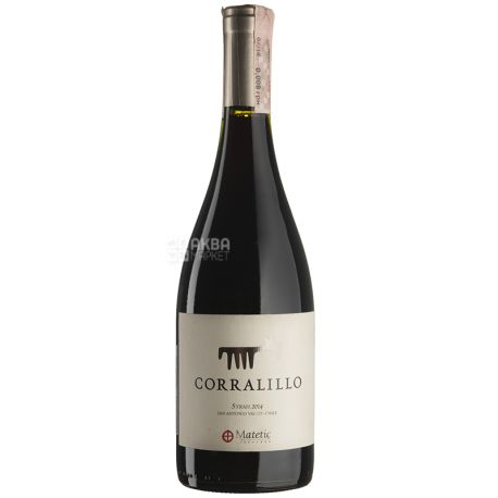 Matetic Vineyards, Syrah Corralillo, Вино червоне сухе, 0,75 л