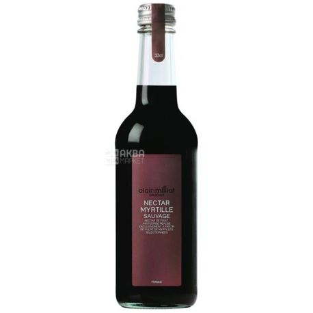 Alain Milliat Nectar de Myrtille, 0,33 л, Нектар натуральный Черный Ален Милия, стекло