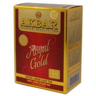 Akbar Royal Gold, 80 г, Чай черный Акбар Роял Голд