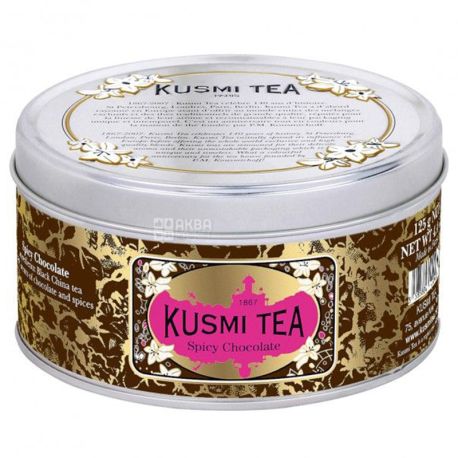 Kusmi Tea, Spicy Chocolate, 125 г, Чай черный Кусми Ти, Пряный Шоколад