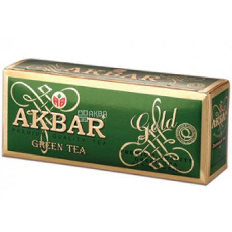 Akbar Green Gold, 25 пак, Чай зелений Акбар Грін Голд