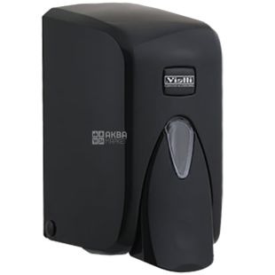 Vialli, Дозатор для мыла и шампуня, черный, 105*129*170 мм, 500 мл