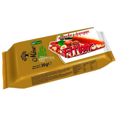 Misso Fitbar батончик с морковью и фундуком, 30 г
