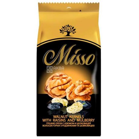 Misso ассорти из грецкого ореха с изюмом и шелковицей, 125 г