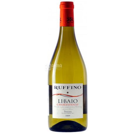 Ruffino, Libaio Chardonnay, Вино белое сухое, 0,75 л